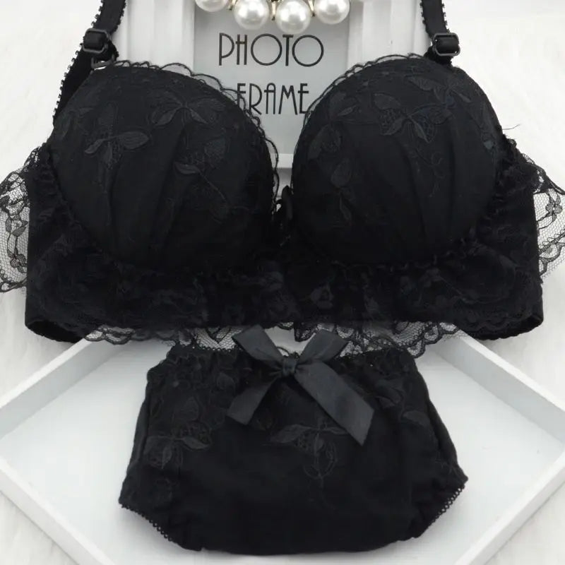 My Melody Push Up Brassiere Sweet Girl Bra Set Embroidered EBS-04