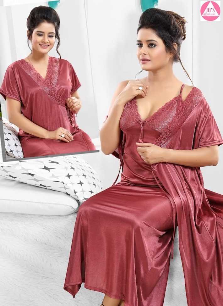ELEGANT SILKY NIGHTS 2 PIECES NIGHTWEAR SN-1011