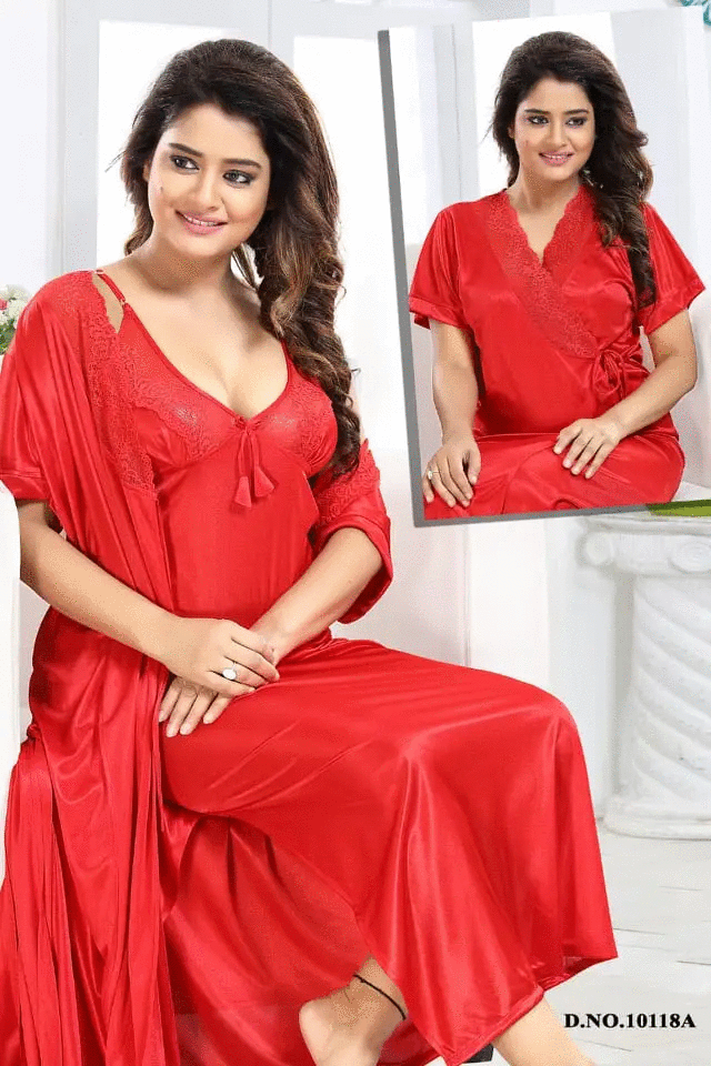 ELEGANT SILKY NIGHTS 2 PIECES NIGHTWEAR SN-1011