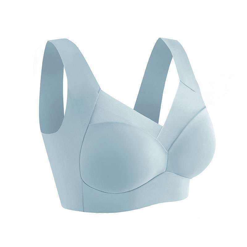 Comfortable Padded Bra Cotton Women Wire Free Bras Floral Front Closure