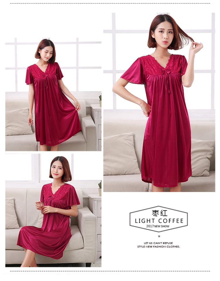 Elegant Sweet Silk Nightwear SN-096