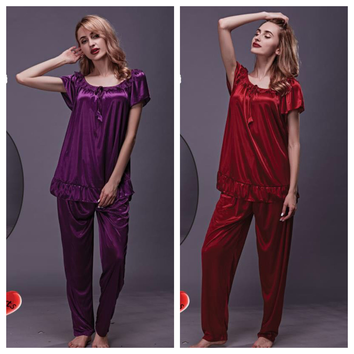 Elegant Two Hearts Nightwear Two Pieces JE-799