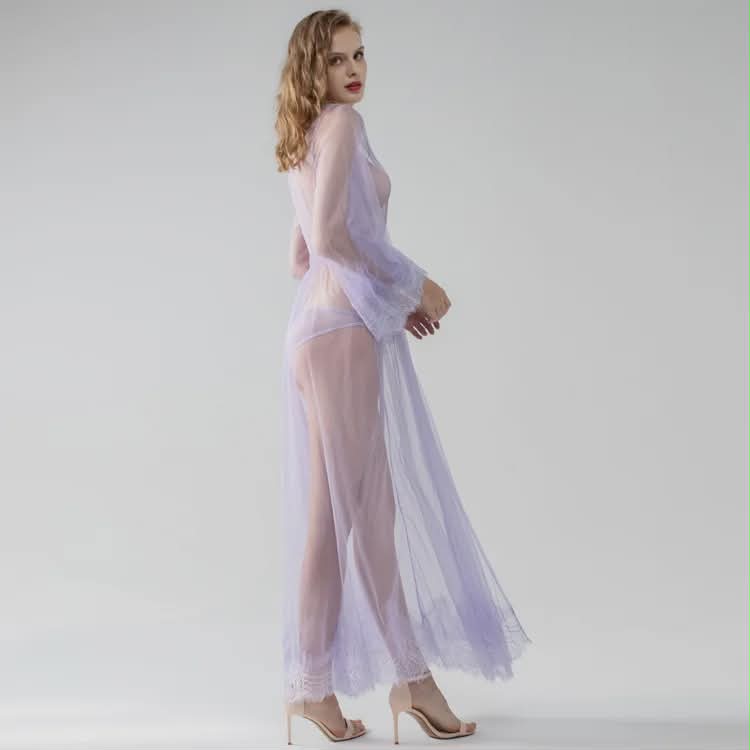 Erotic See Through Nightdress Embroidery Lace Sleepwear EN-79625