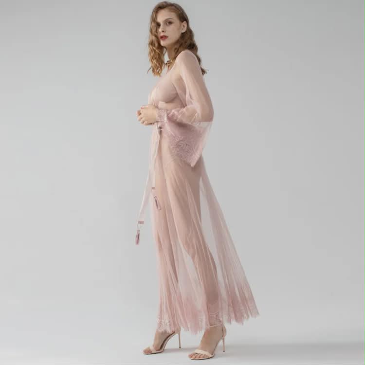 Erotic See Through Nightdress Embroidery Lace Sleepwear EN-79625