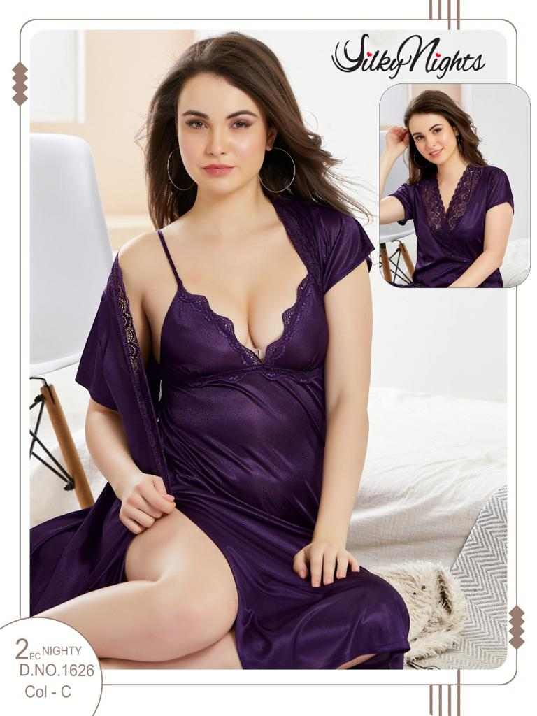 ELEGANT SILKY NIGHTS NIGHTWEAR SN-1626