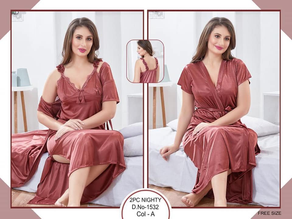 ELEGANT SILKY NIGHTS 2 PIECES NIGHTWEAR SN-1532