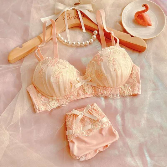 My Melody Push Up Brassiere Sweet Girl Bra Set Embroidered EBS-01