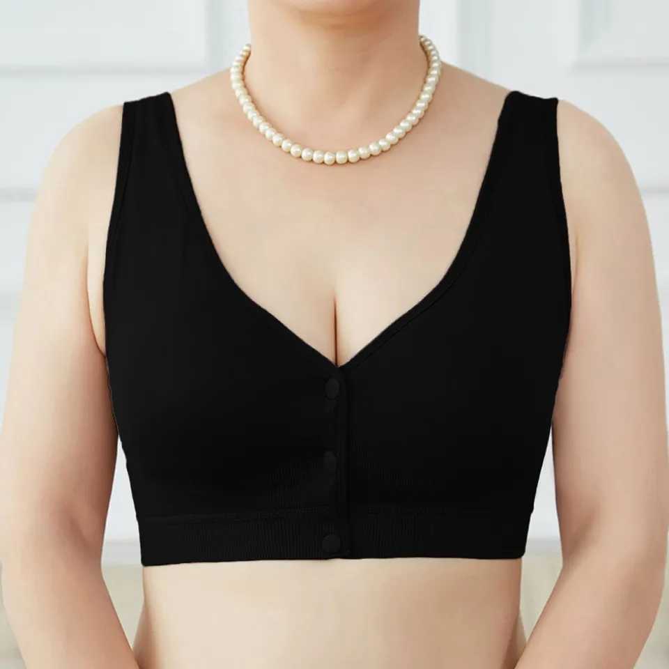 Seamless Push UP Vest Ladies Front Button Sexy Bra