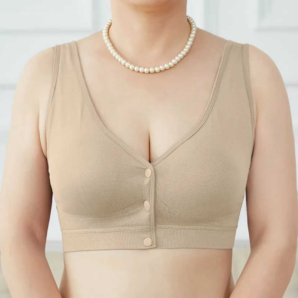 Seamless Push UP Vest Ladies Front Button Sexy Bra