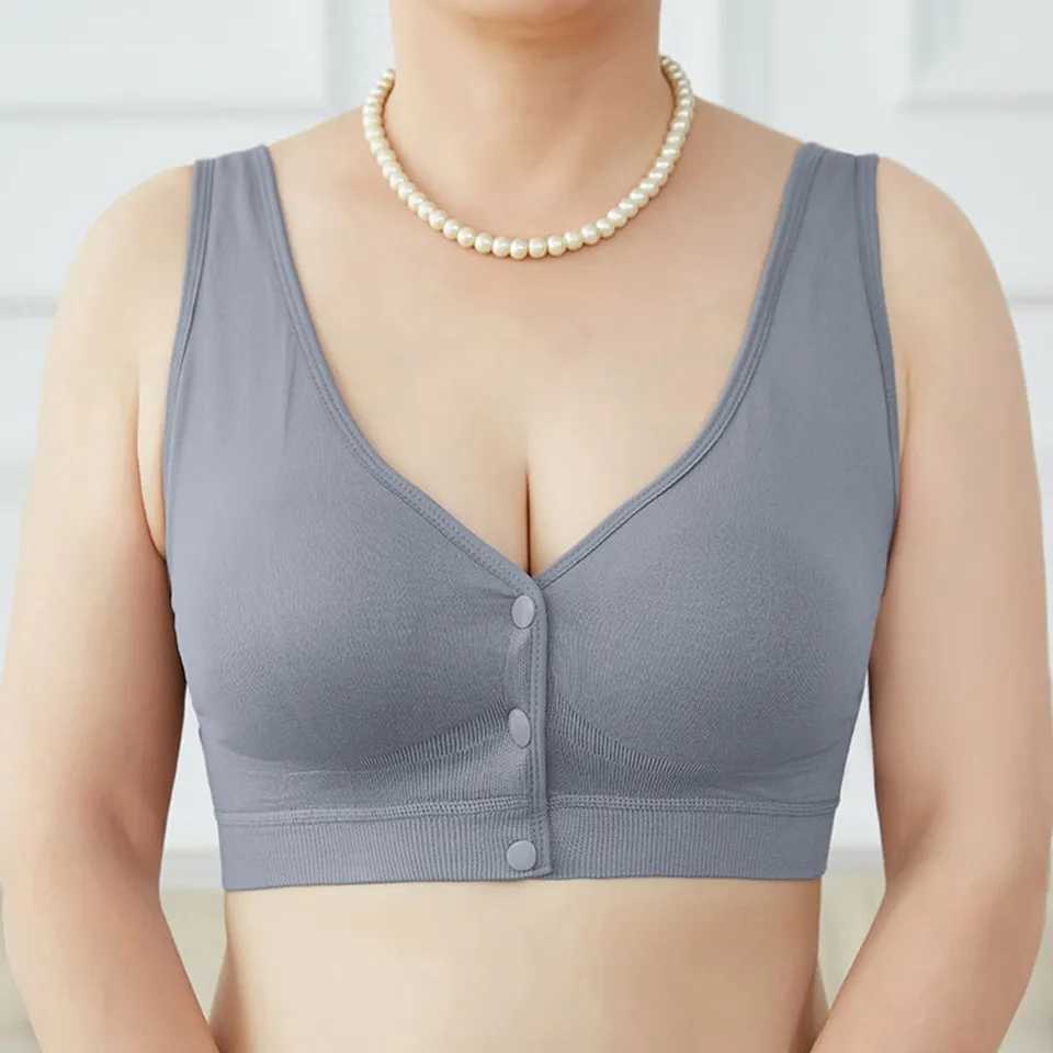 Seamless Push UP Vest Ladies Front Button Sexy Bra