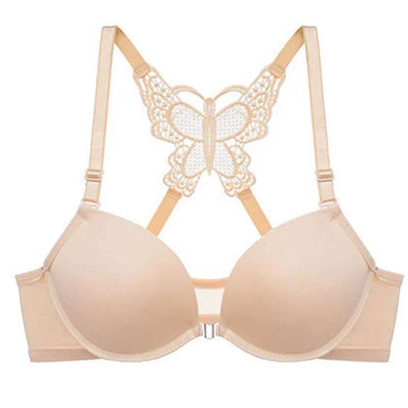 My Butterfly Push Up Brassiere Sweet Girl Bra Set Embroidered BBS-02