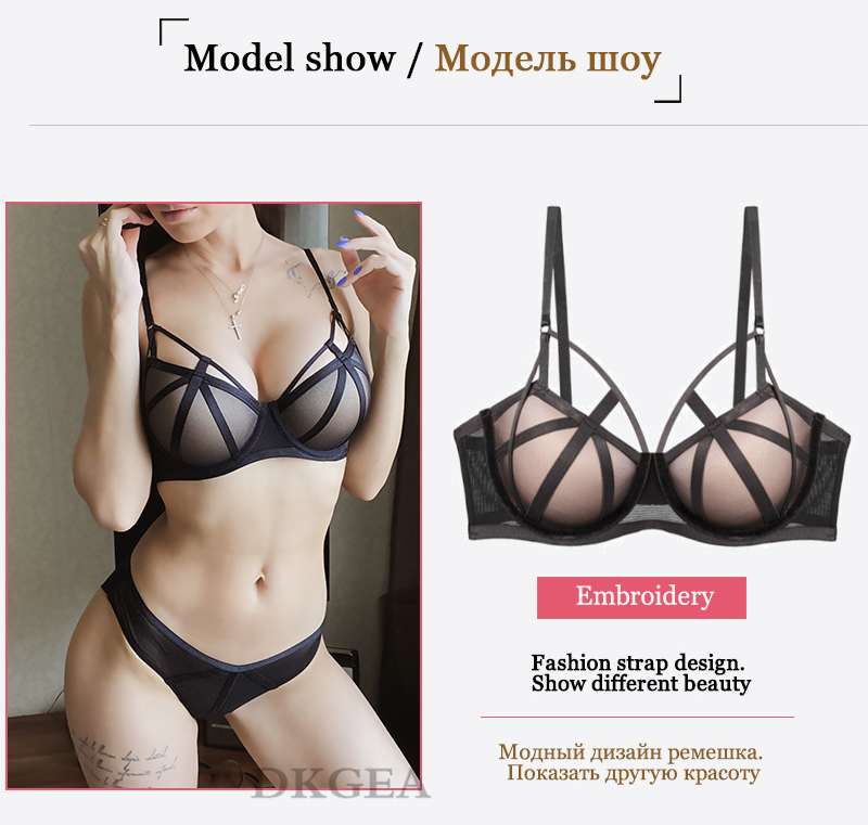 Elegant Stripe Bra Sets Push-Up Brassiere Underwear Set For Women BBS-03