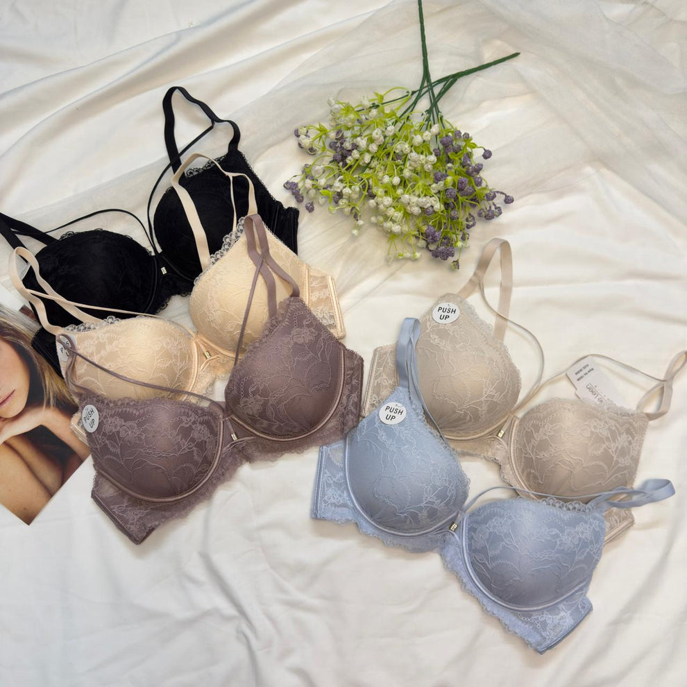 Premium Lacy Stylish Push up Bra 0021