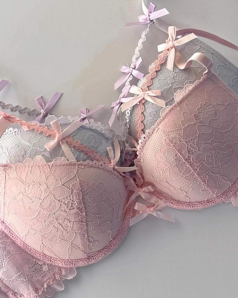 Luxe Bowy Bra Set 009