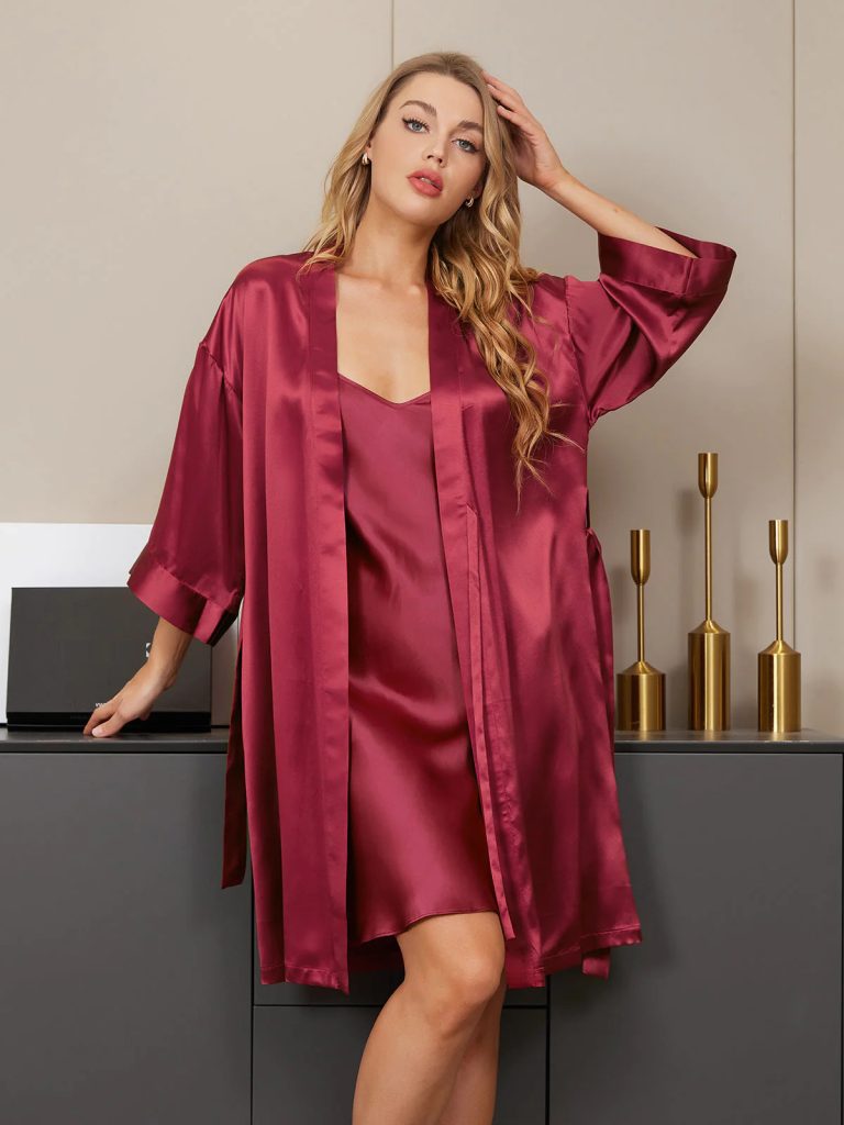 ELEGANT SILKY NIGHTS 2 PIECES NIGHTWEAR SN-222