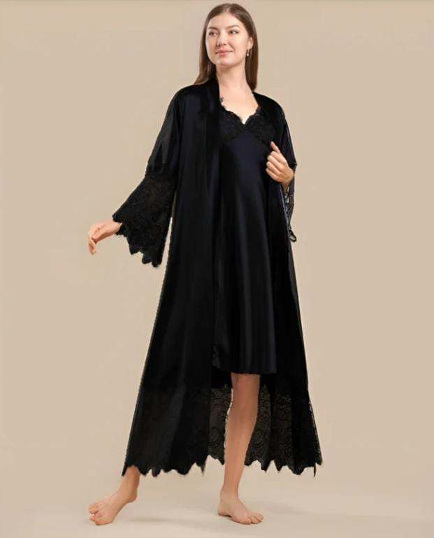 ELEGANT SILKY NIGHTS 2 PIECES NIGHTWEAR SN-111