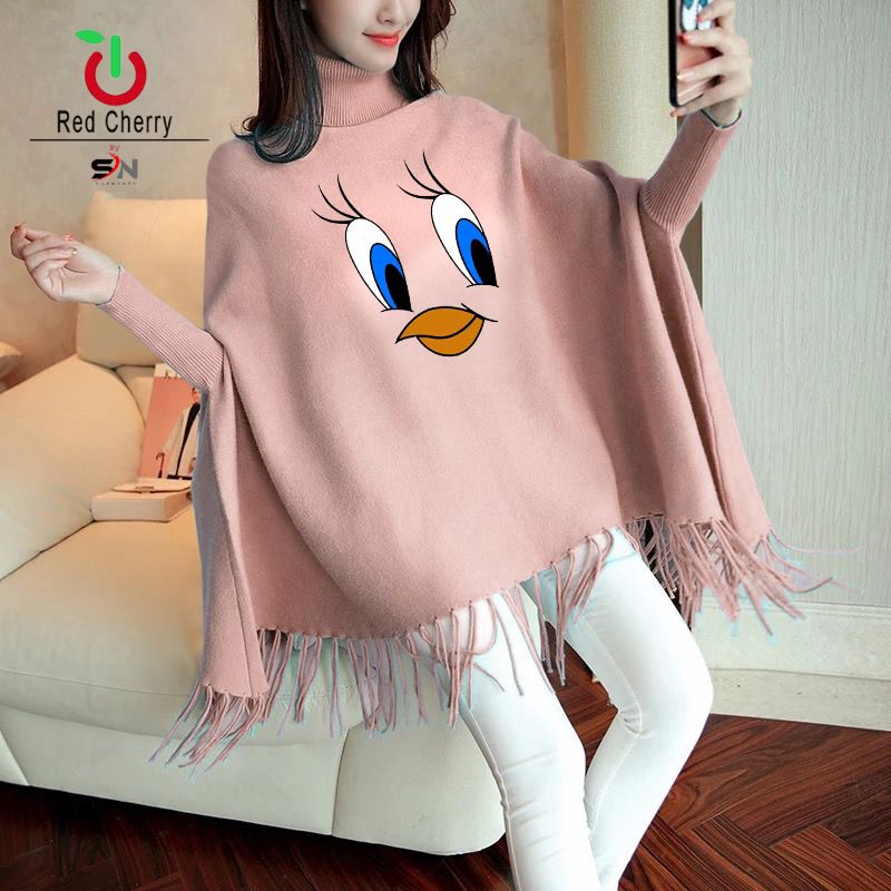 Female Fleece Poncho